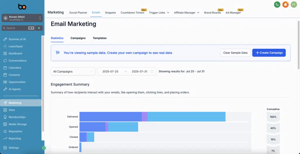 gym marketing CRM